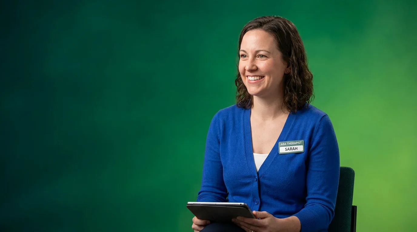 ABA therapy services in Henderson, NV: illustrative photo of an ABA therapist at work