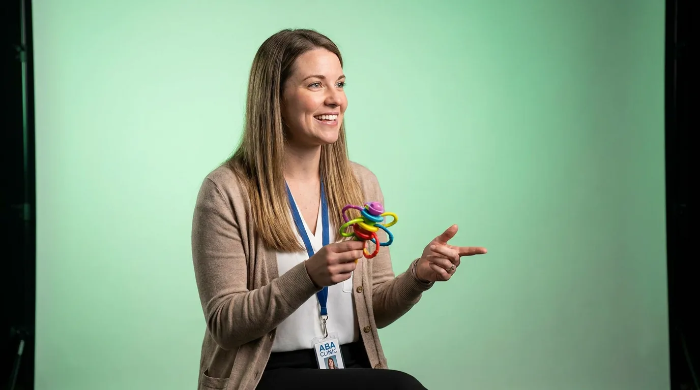 ABA therapy services in Murfreesboro, TN: illustrative photo of an ABA therapist at work