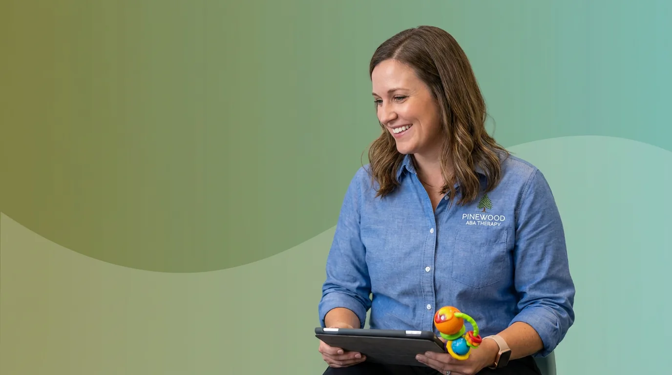 ABA therapy services in Franklin, TN: illustrative photo of an ABA therapist at work
