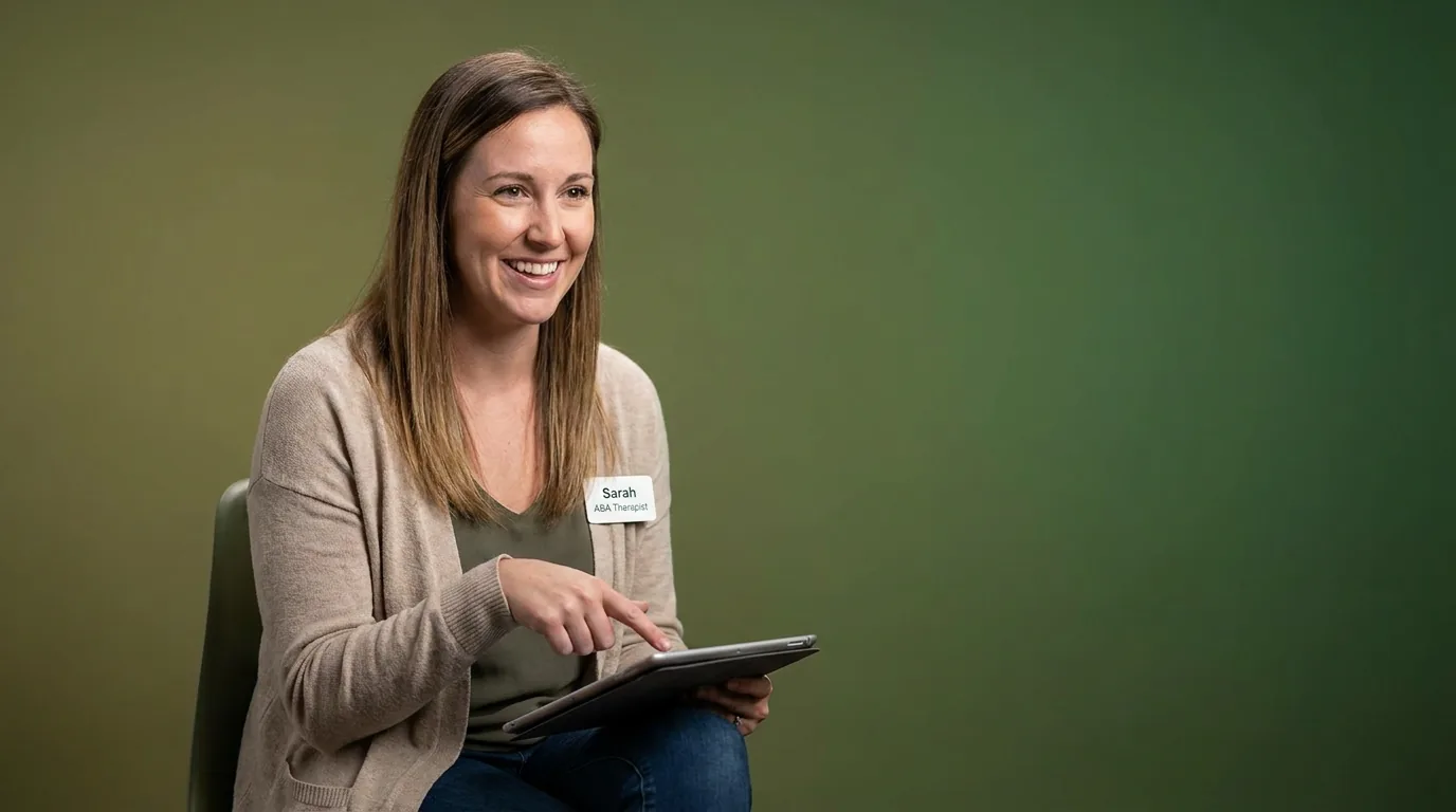 ABA therapy services in Santa Ana, CA: illustrative photo of an ABA therapist at work
