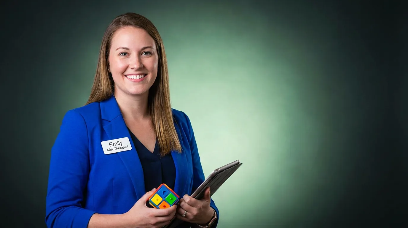 ABA therapy services in Bowling Green, KY: illustrative photo of an ABA therapist at work