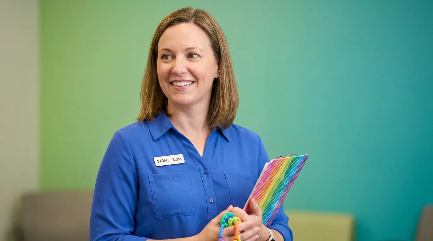 ABA therapy services in Miami, FL: illustrative photo of an ABA therapist at work