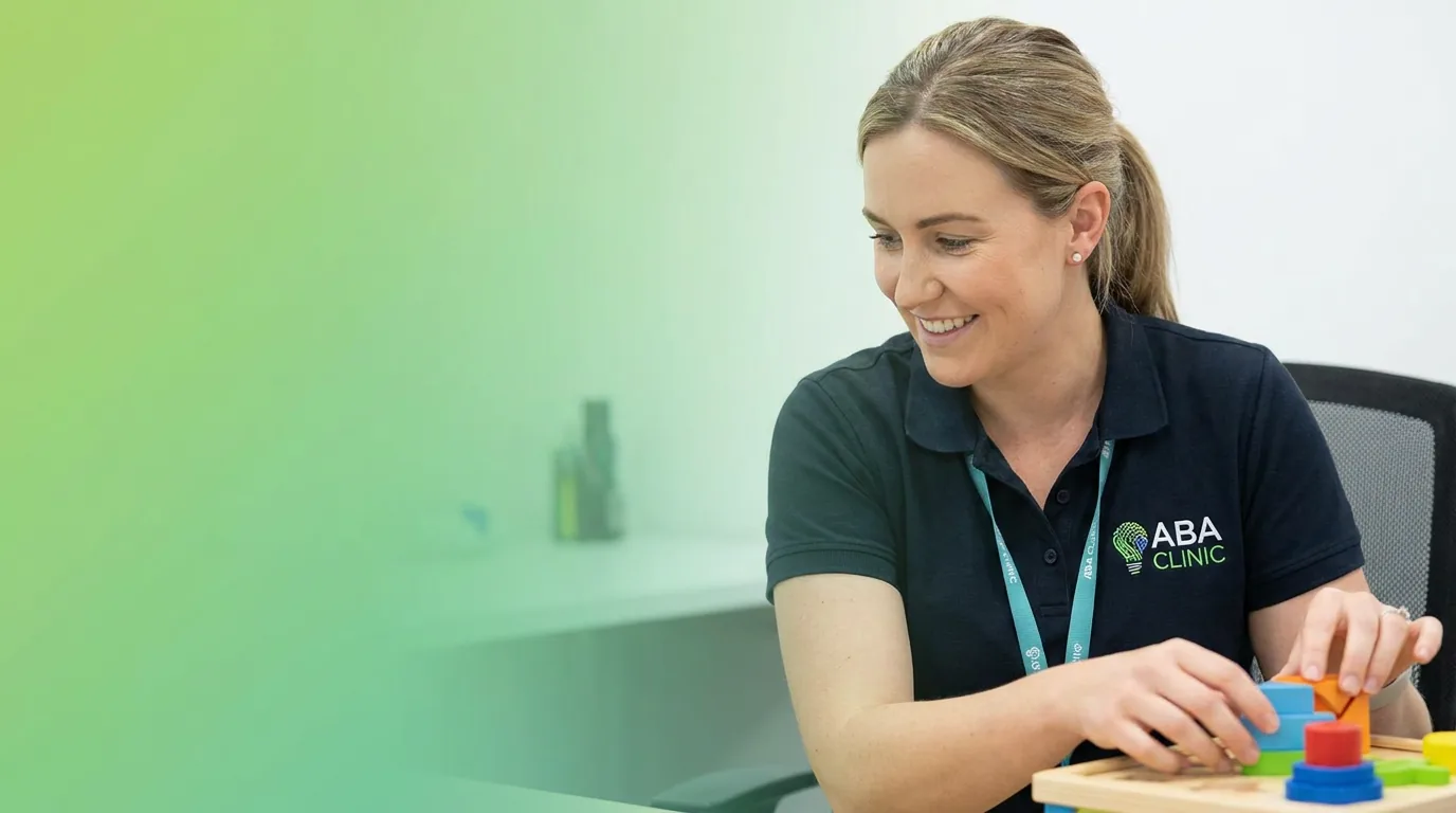 ABA therapy services in Pembroke Pines, FL: illustrative photo of an ABA therapist at work