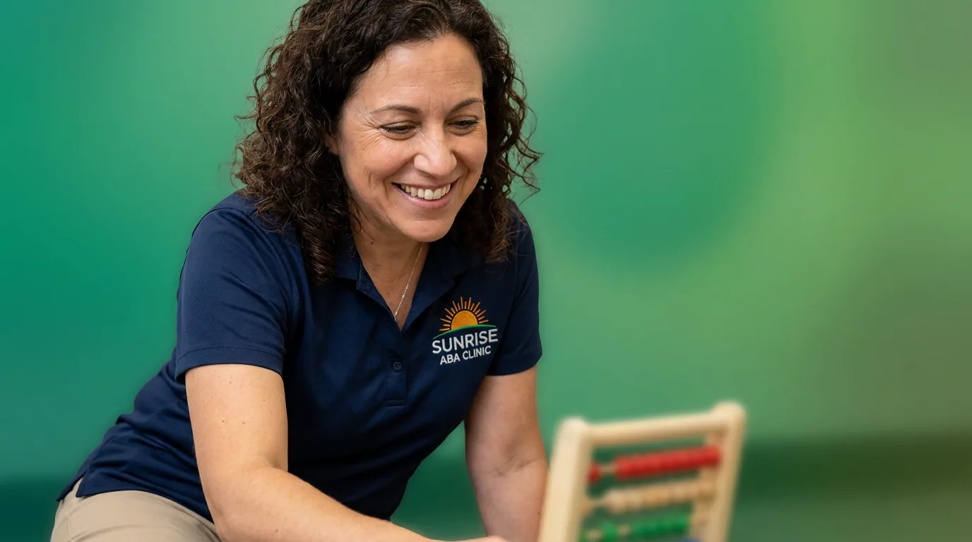 ABA therapy services in Cutler Bay, FL: illustrative photo of an ABA therapist at work
