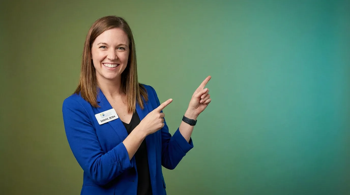 ABA therapy services in Virginia Beach, VA: illustrative photo of an ABA therapist at work