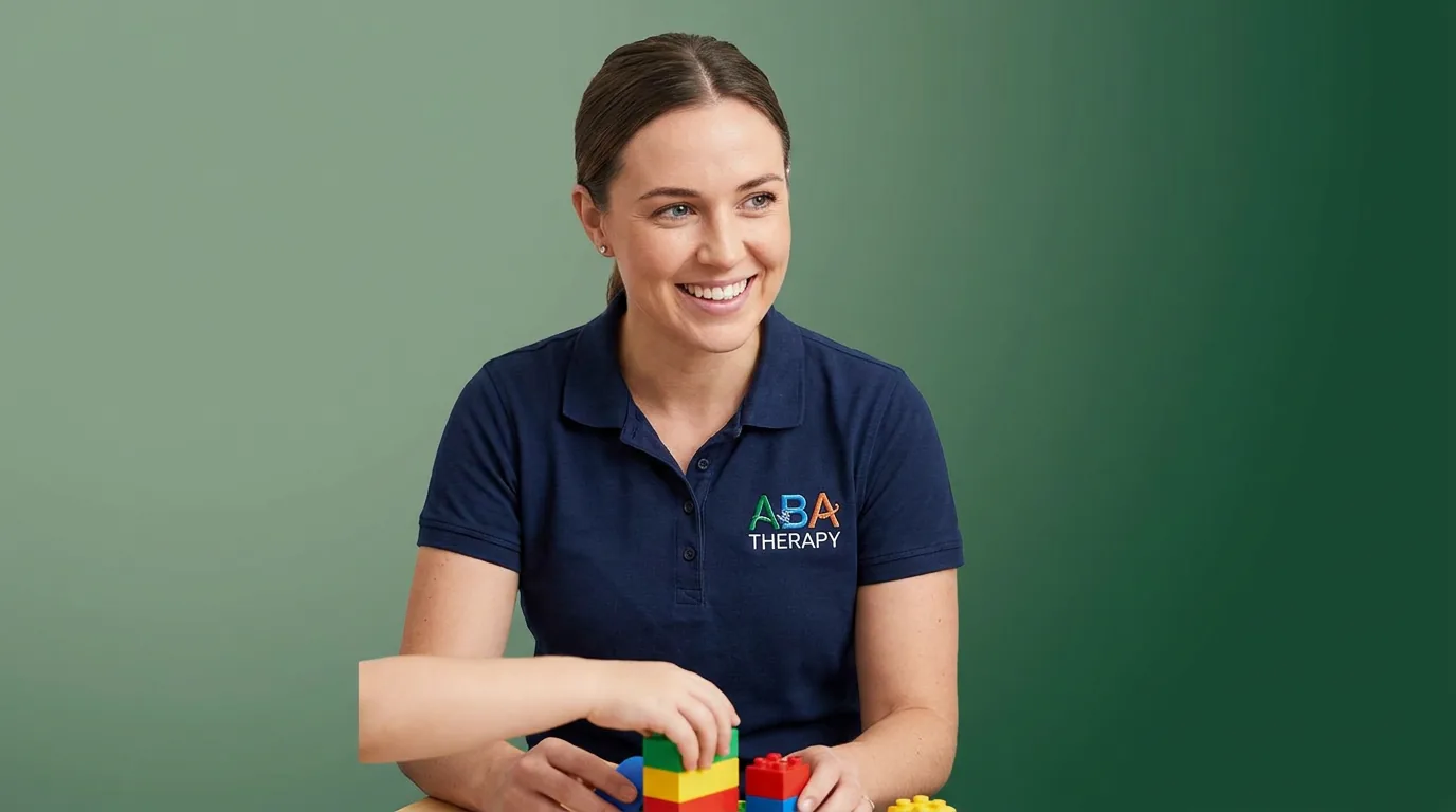 ABA therapy services in Fayetteville, NC: illustrative photo of an ABA therapist at work