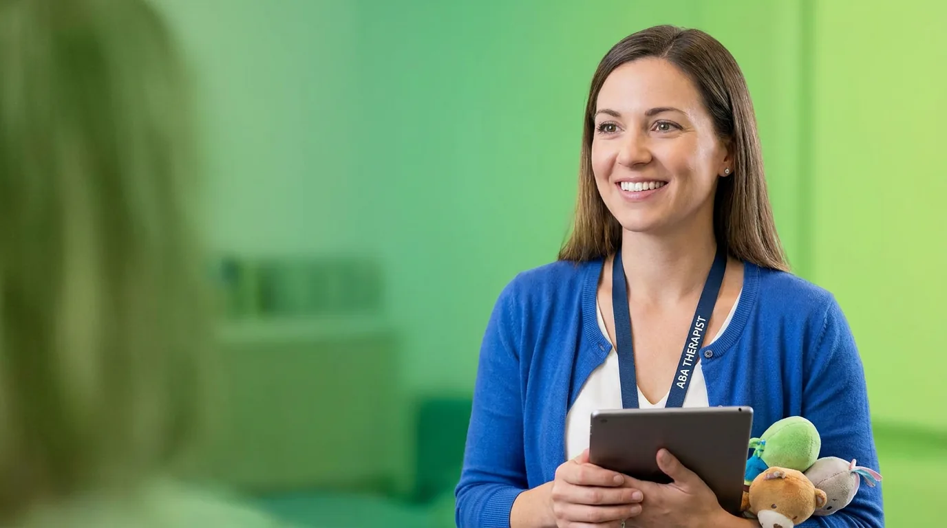 ABA therapy services in Coral Springs, FL: illustrative photo of an ABA therapist at work