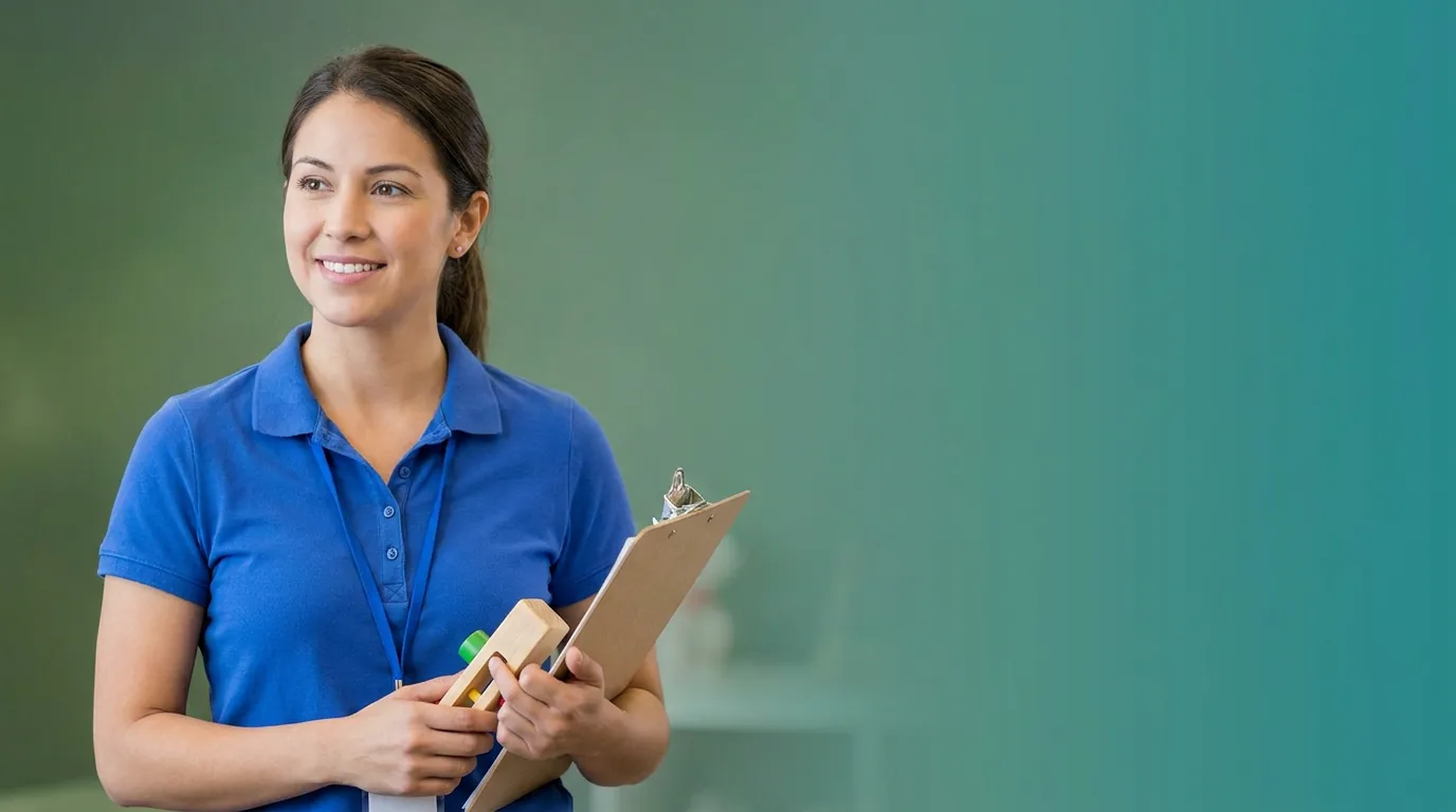 ABA therapy services in Spring Valley, NY: illustrative photo of an ABA therapist at work