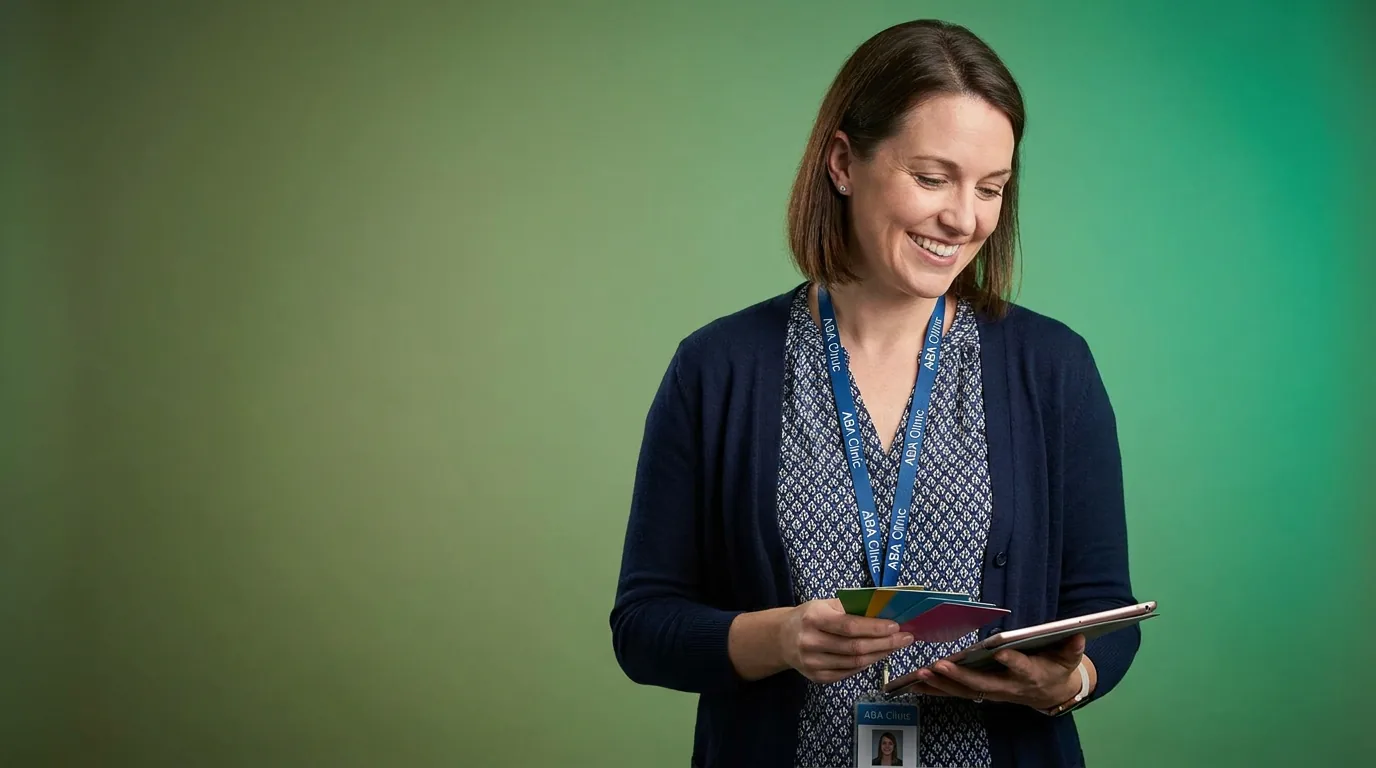 ABA therapy services in San Jose, CA: illustrative photo of an ABA therapist at work