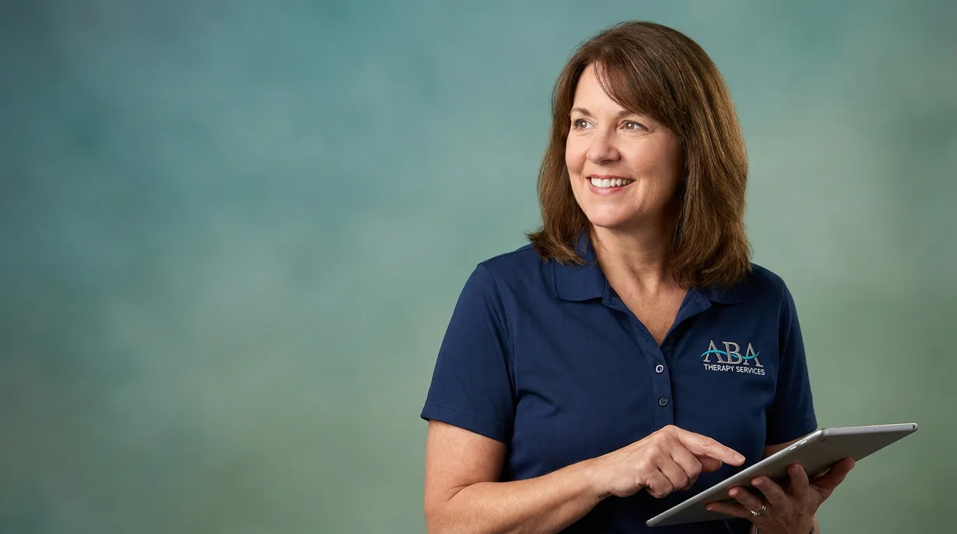 ABA therapy services in Salt Lake City, UT: illustrative photo of an ABA therapist at work