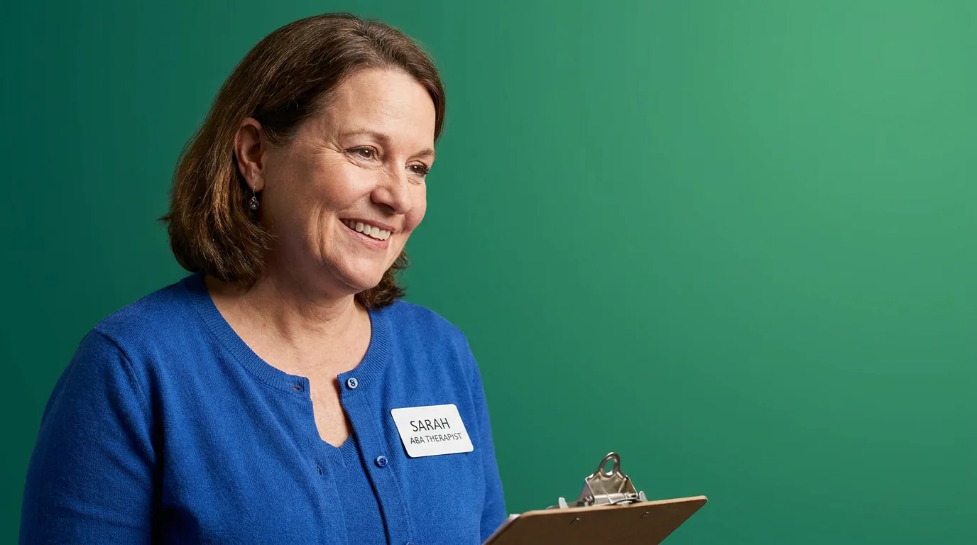 ABA therapy services in Lake Charles, LA: illustrative photo of an ABA therapist at work