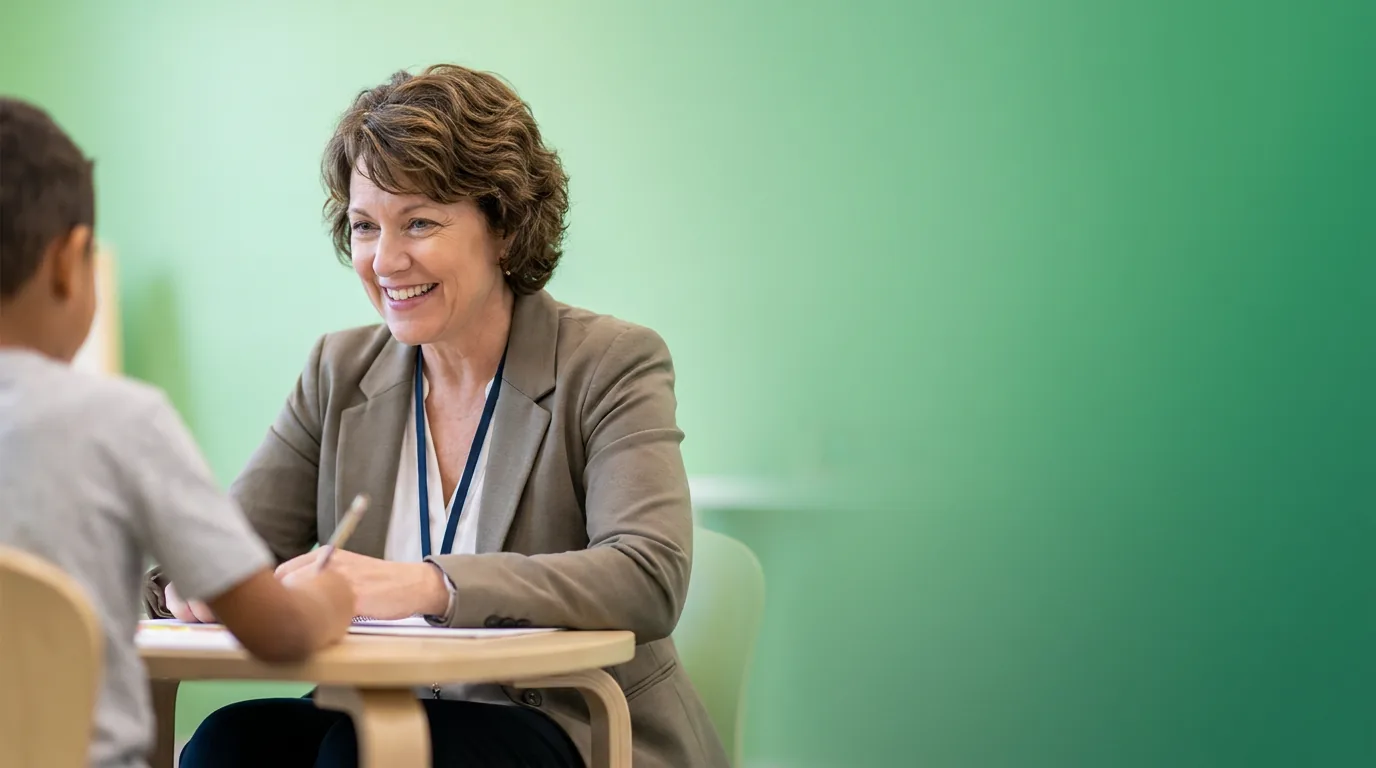 ABA therapy services in Lafayette, LA: illustrative photo of an ABA therapist at work