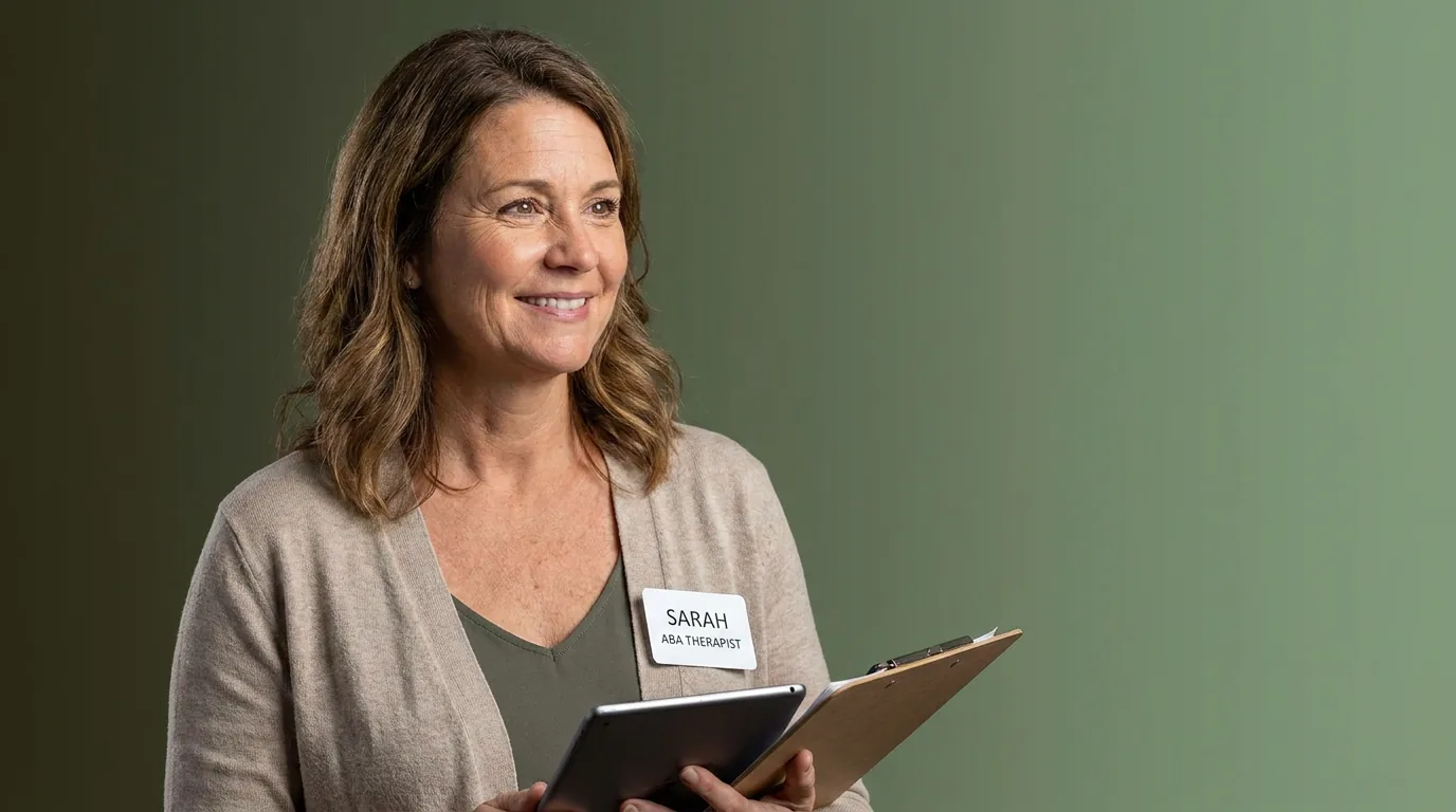 ABA therapy services in Reno, NV: illustrative photo of an ABA therapist at work