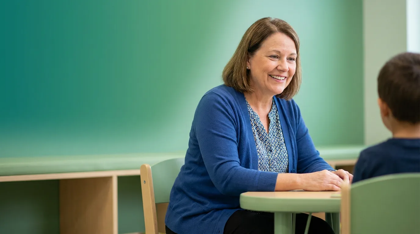 ABA therapy services in Lexington, KY: illustrative photo of an ABA therapist at work