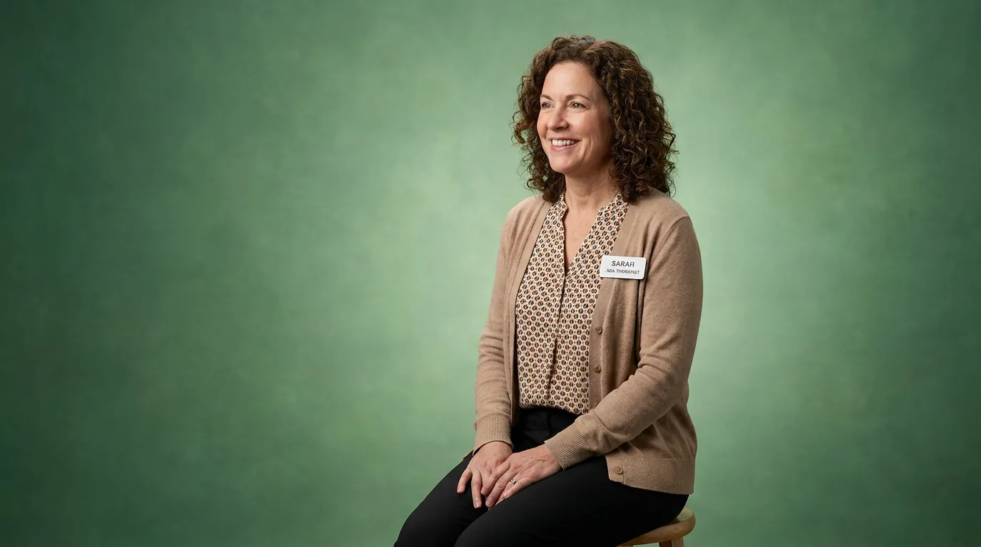 ABA therapy services in Springfield, MO: illustrative photo of an ABA therapist at work