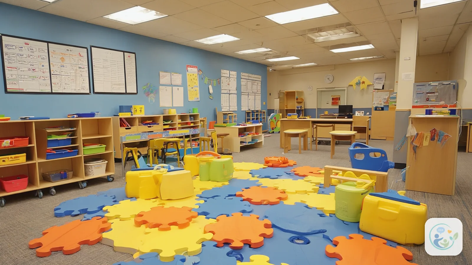 ABA therapy services in Texas: illustrative photo of a child-friendly ABA therapy room