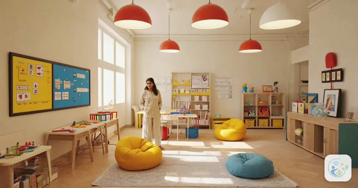How to choose an ABA provider: bright therapy room with learning and play materials, illustrating how families choose an ABA therapy provider